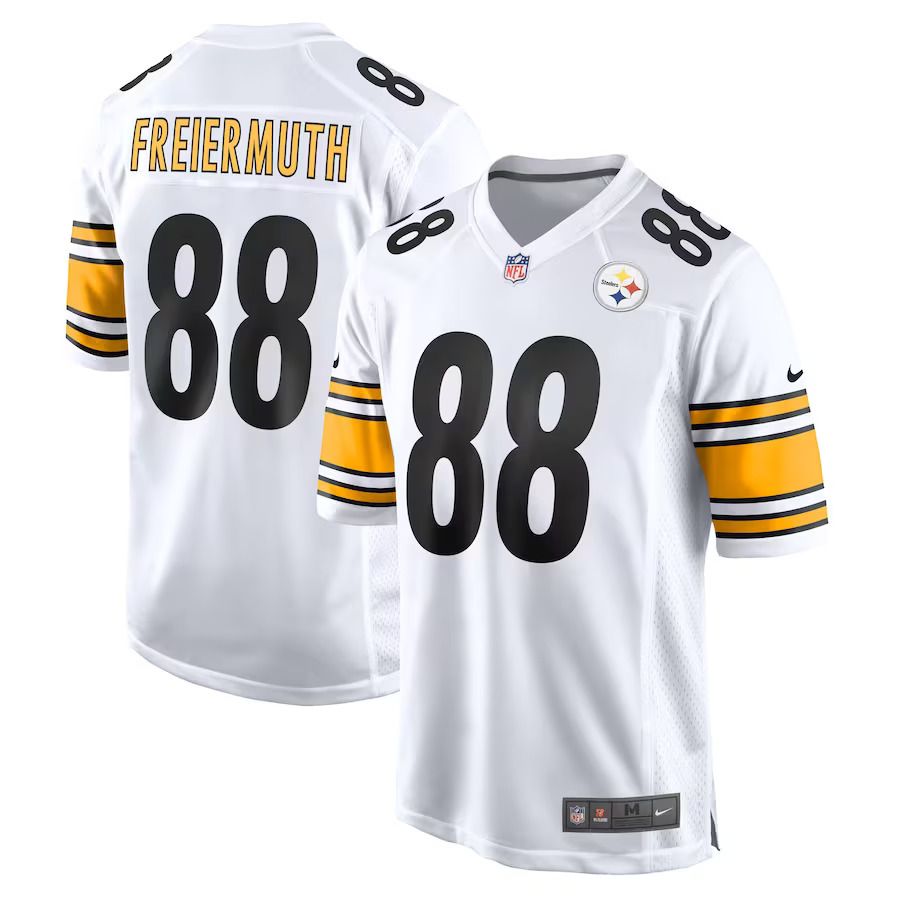Men Pittsburgh Steelers 88 Pat Freiermuth Nike White Game Player NFL Jersey